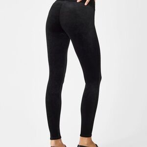 Spanx Velvet Leggings Black women’s Small S MINT CONDITION